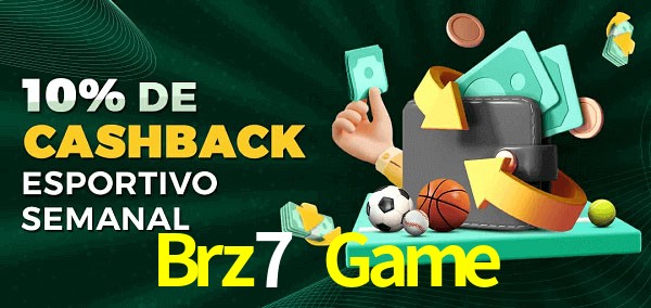 10% de bônus de cashback na Brz7 Game